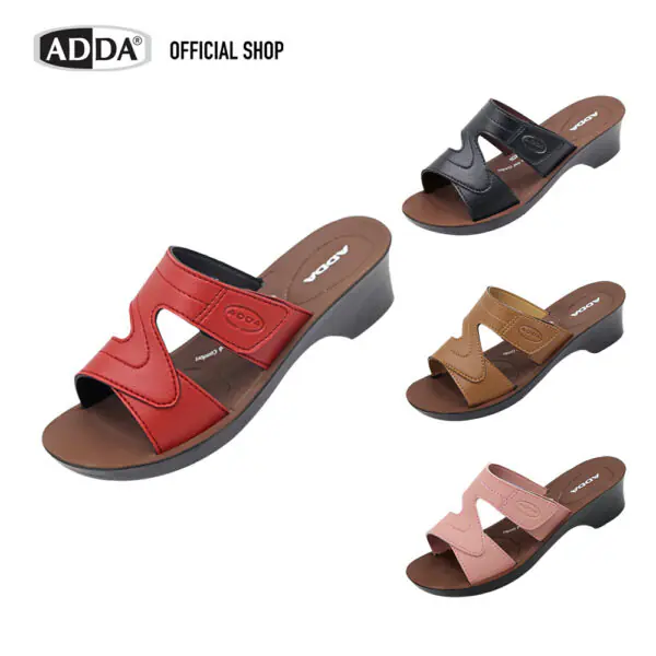 ชื่อสินค้า ADDA PU รองเท้าแตะ สำหรับผู้หญิง แบบสวม รุ่น 73503W1 (ไซส์ 35-40)