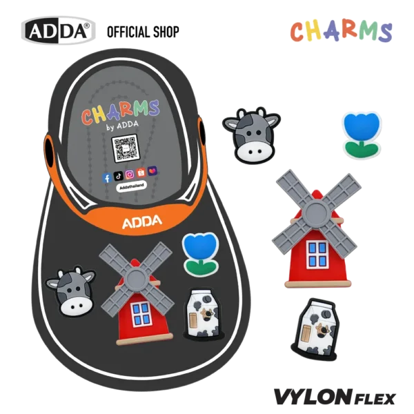 ADDA ตัวติดรองเท้า ฟาร์ม SET 4 PCS รุ่น CM014W1