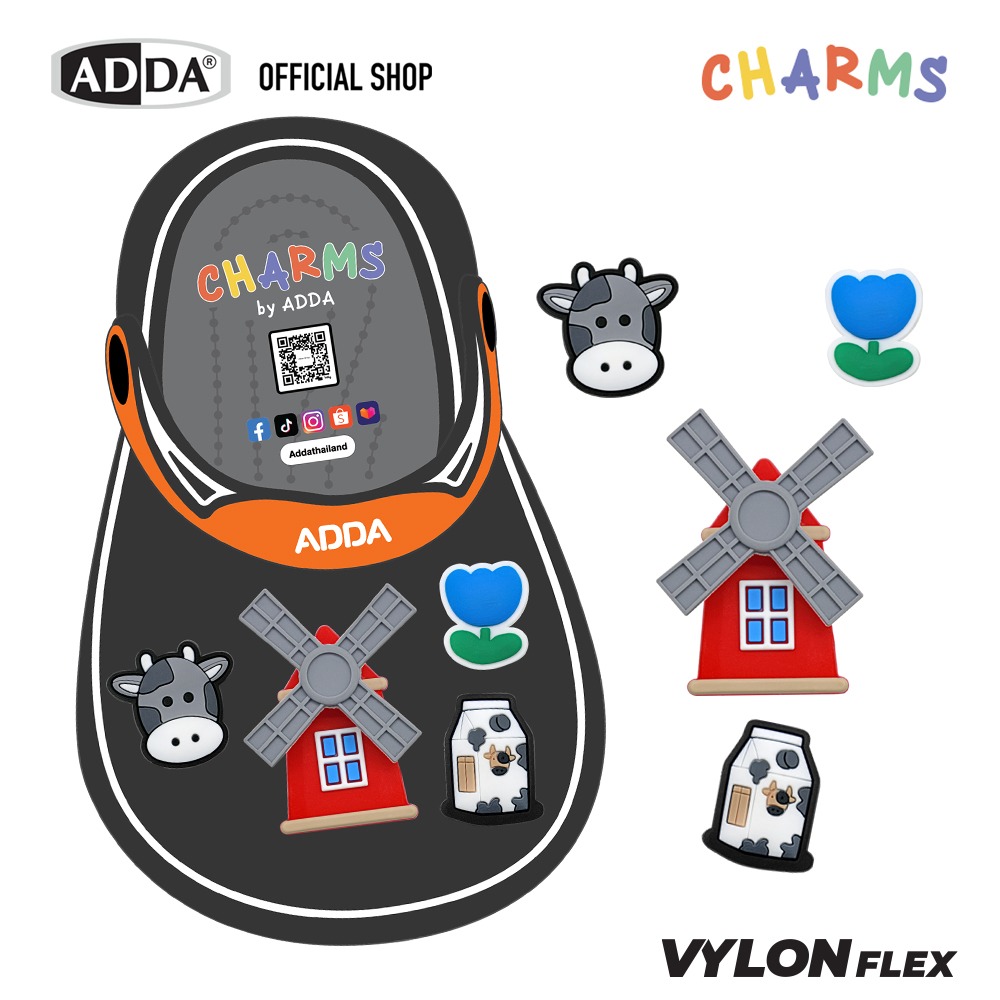 ADDA ตัวติดรองเท้า ฟาร์ม SET 4 PCS รุ่น CM014W1 - Image 2