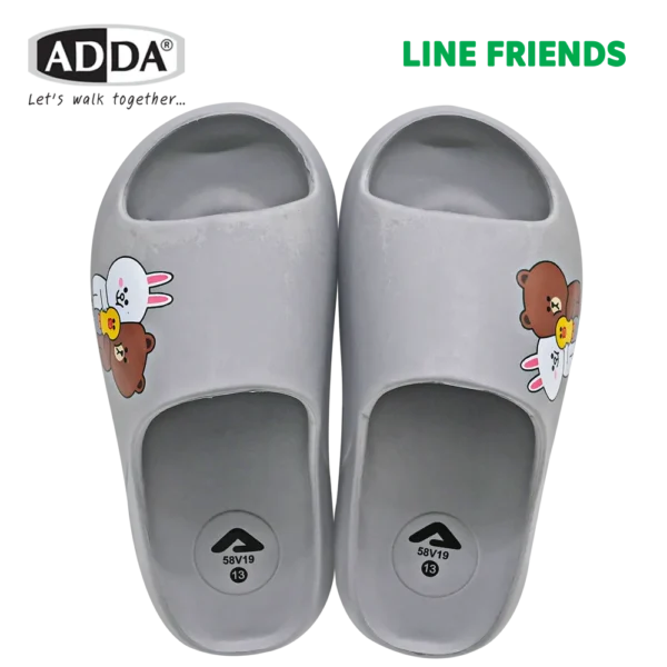 ADDA รองเท้าแตะ แบบสวม สำหรับเด็ก  Line Friends รุ่น 58V19B1 (ไซส์ 11-13,1-3)