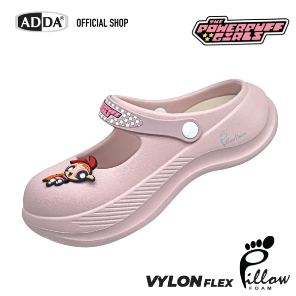 ADDA Pillow Foam รองเท้าสวมหัวโต สำหรับผู้หญิง Powerpuff Girls รุ่น 5PF05W2 (ไซส์ 4-7)