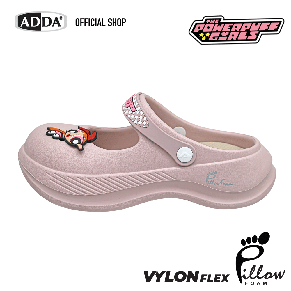 ADDA Pillow Foam รองเท้าสวมหัวโต สำหรับผู้หญิง Powerpuff Girls รุ่น 5PF05W2 (ไซส์ 4-7) - Image 7
