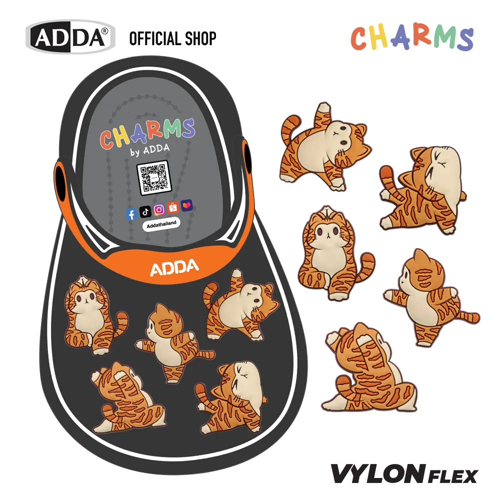 ADDA ตัวติดรองเท้า เหมียวโยคะ SET 5 PCS รุ่น CM015W1 - Image 7