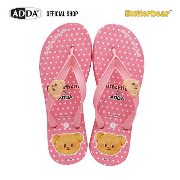 [Pre-Oder 7 - 15  Day] ADDA รองเท้าแตะ แบบหนีบ ADDAxButterbear รุ่น 81S16W1 (ไซส์ 4-6)