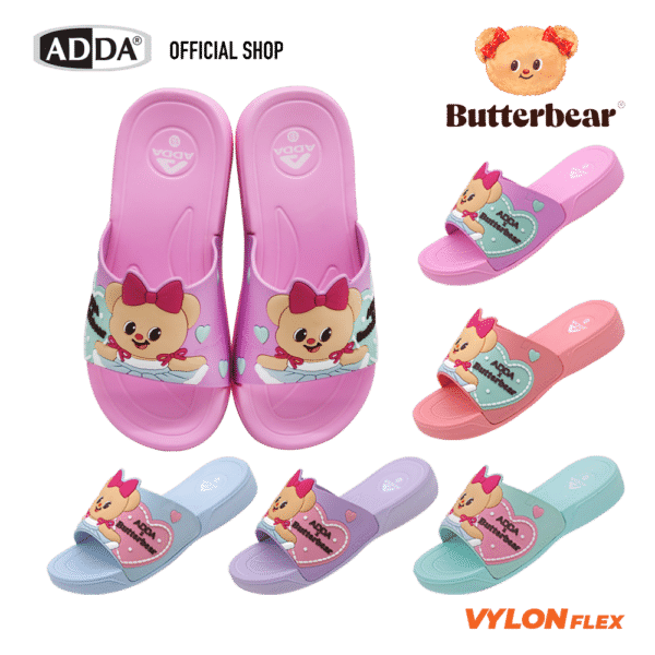 ADDA รองเท้าแตะ แบบสวม สำหรับเด็ก ADDA x Butterbear รุ่น 35D03B1 (ไซส์ 8-13,1-3)
